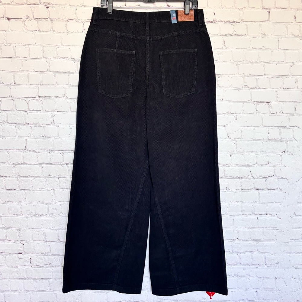 JOHNNY WAS Suki Wide Leg High Rise Black Corduroy Jeans--NWT--31 - Picture 13 of 16